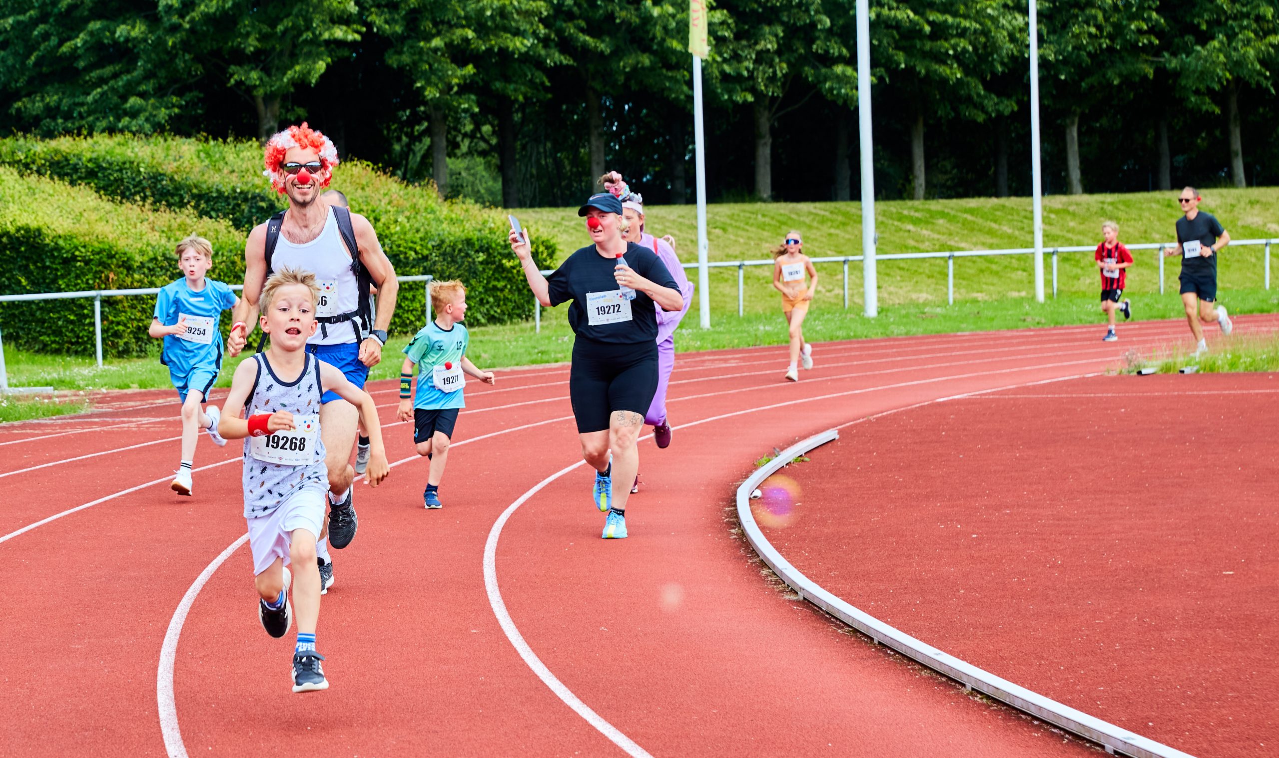 Karins foerste Klovnelob i Valsgaard. Uddeling af medaljer.