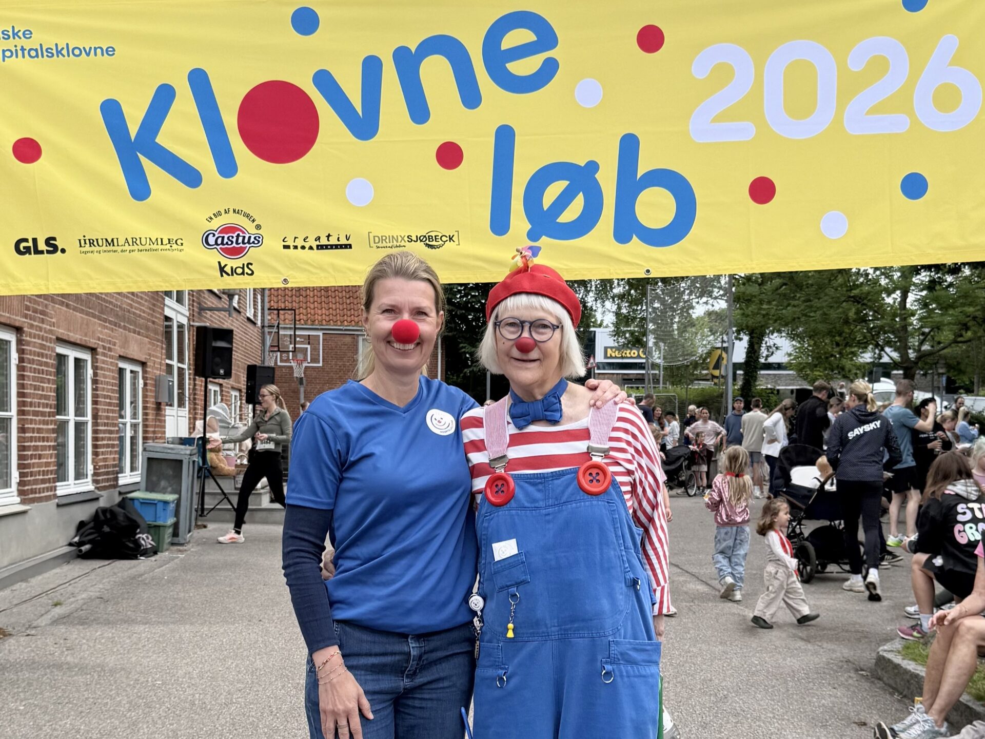 Anja fra Lirum Larum Leg afholdte Klovneløb. Hospitalsklovnen Ludo.